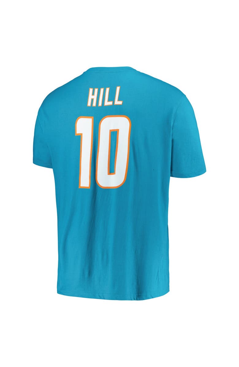 FANATICS Men's Fanatics Branded Tyreek Hill Aqua Miami Dolphins Big & Tall Player Name & Number T-Shirt, Alternate, color, Aqua