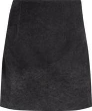 LaQuan Smith Suede Miniskirt
