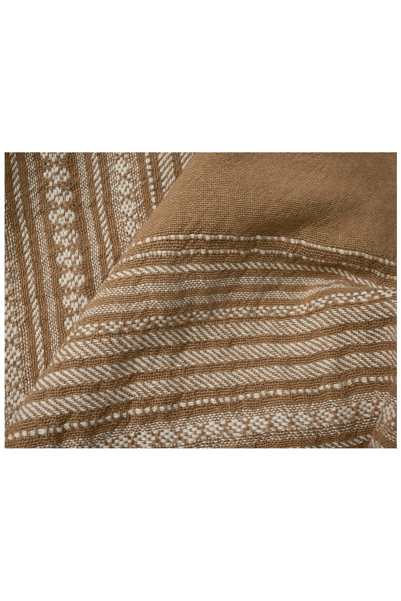 Oak Set of 2 Organic Cotton Hand Towels, Alternate, color, CHESTNUT W/ UNDYED