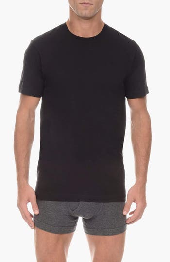 2(x)ist 3-pack Cotton Crewneck T-shirts In Black
