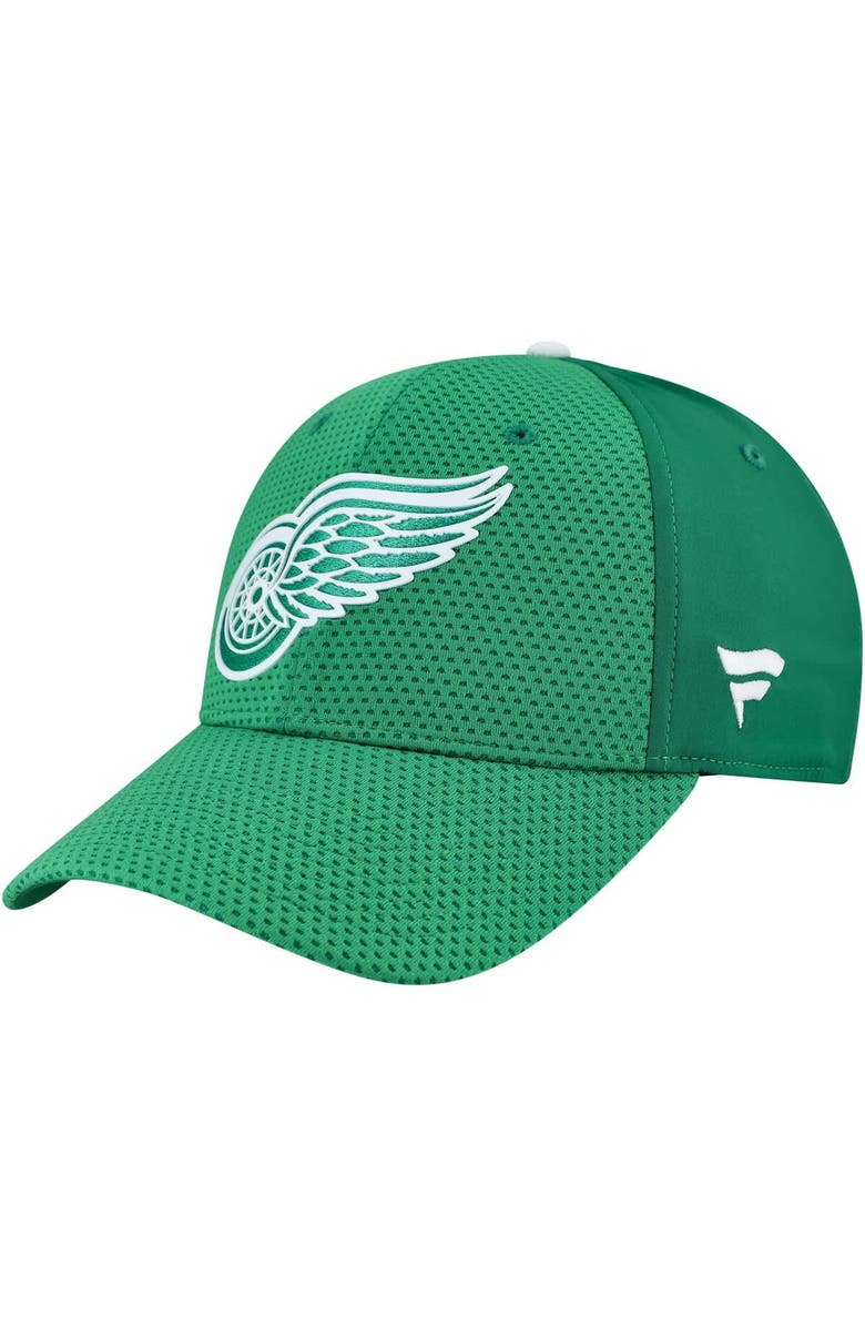 FANATICS Men's Fanatics Kelly Green Detroit Red Wings Authentic Pro St. Patrick's Day Flex Hat, Alternate, color, 