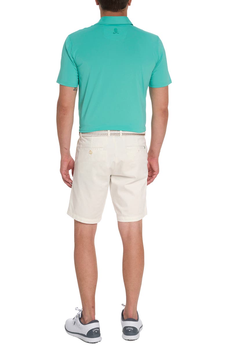 Robert Graham Axelsen Solid Short Sleeve Performance Golf Polo, Alternate, color, Jade