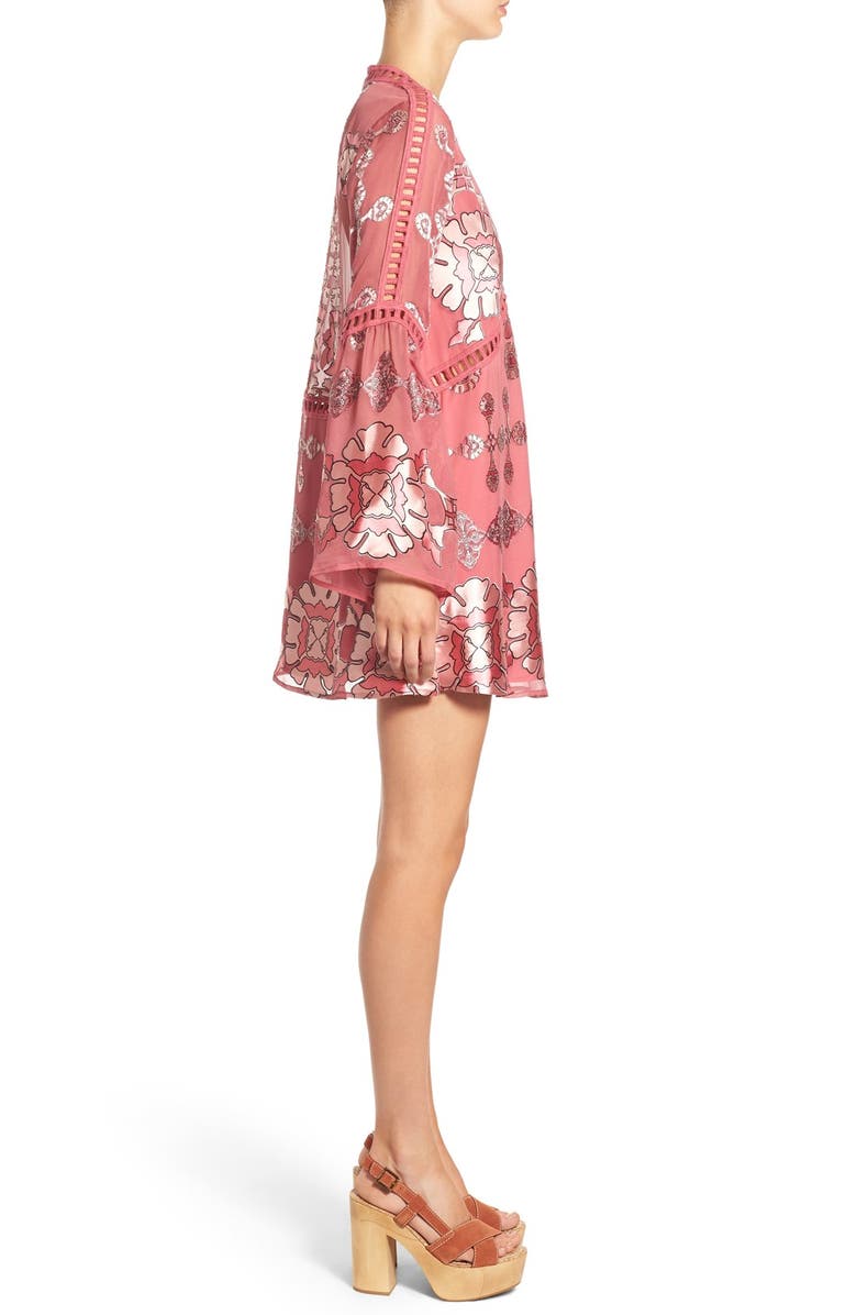 For Love & Lemons x Nordstrom 'Barcelona' Trapeze Dress, Alternate, color,
