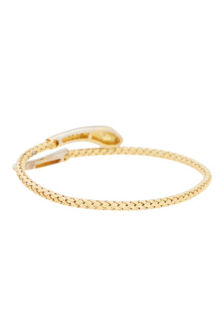 Pavé Diamond Bypass Bracelet - 0.12 ctw, Alternate, color, YELLOW