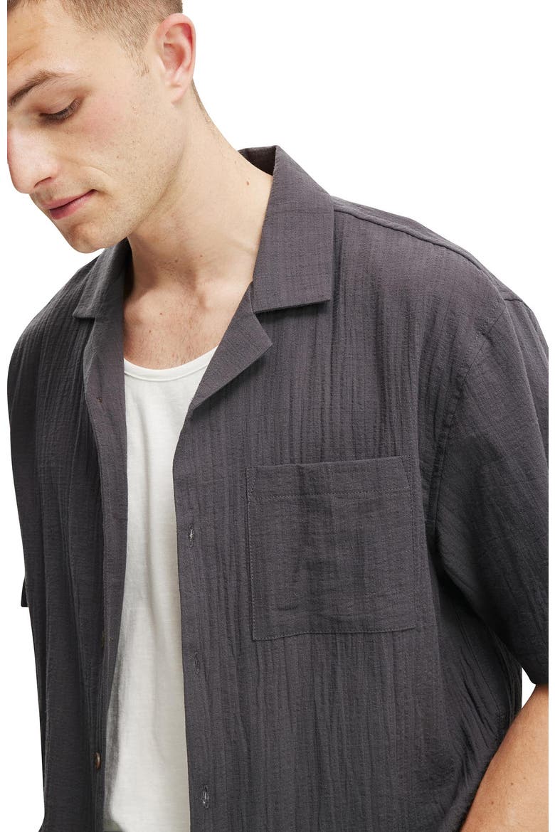 Men's Riviera Box Fit Short Sleeve Shirt, Alternate, color, Faded Slate