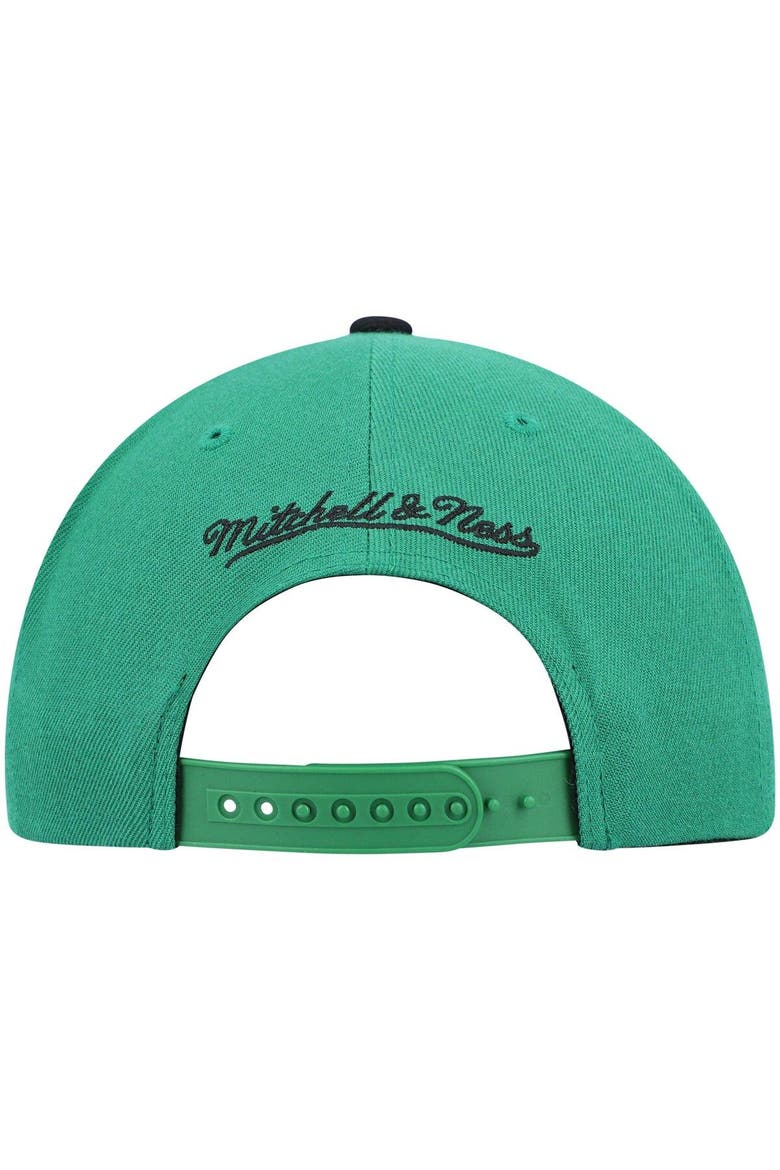 Men's Mitchell & Ness Kelly Green/Black Boston Celtics Hardwood Classics Team Two-Tone 2.0 Snapback Hat, Alternate, color, Kelly Green