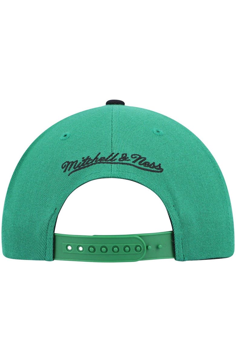 Mitchell & Ness Men's Mitchell & Ness Kelly Green/Black Boston Celtics Hardwood Classics Team Two-Tone 2.0 Snapback Hat, Alternate, color, Kelly Green