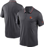 Nike Men's Nike Anthracite Cleveland Browns Sideline Victory Performance Polo