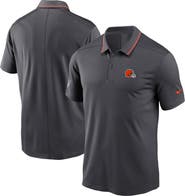 Nike Men's Nike Anthracite Cleveland Browns Sideline Victory Performance Polo
