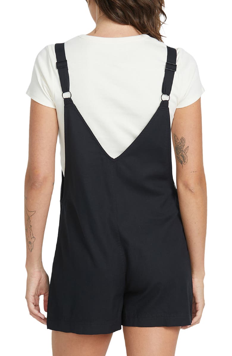 Volcom Stone Strut Cotton Blend Twill Romper, Alternate, color, 