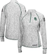 COLOSSEUM Women's Colosseum Camo Baylor Bears OHT Military Appreciation Officer Arctic Lightweight Quarter-Zip Top