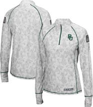 COLOSSEUM Women's Colosseum Camo Baylor Bears OHT Military Appreciation Officer Arctic Lightweight Quarter-Zip Top