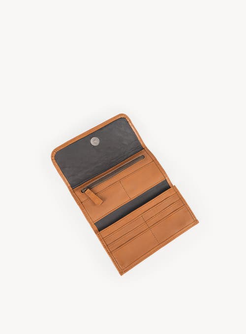 Deux Mains Woven Wristlet Wallet In Orange