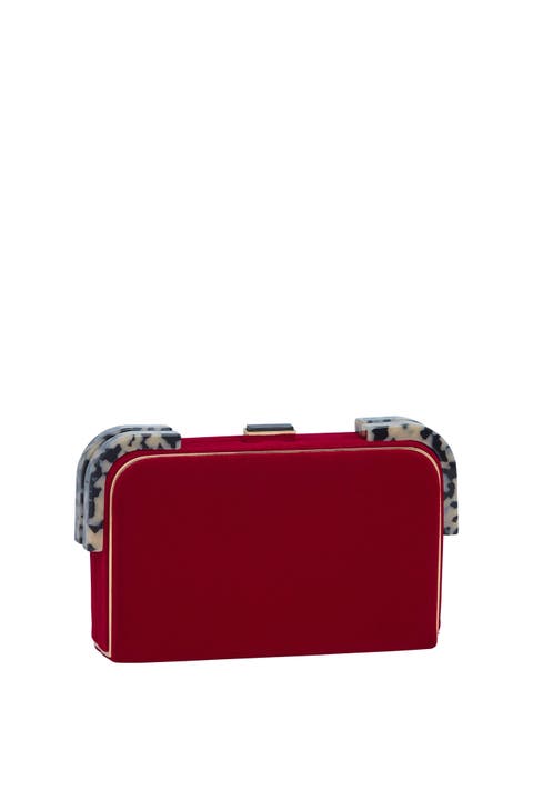 Liz Velvet Clutch w/strap