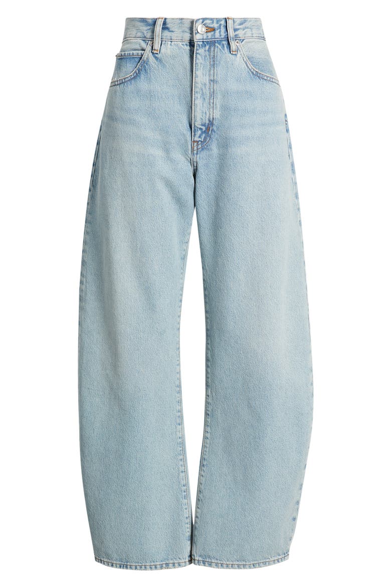 The Bow High Waist Barrel Jeans, Alternate, color, OUTLAW