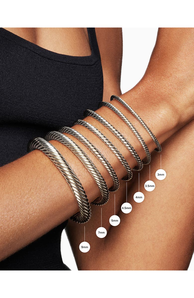 David Yurman Classic Cablespira<sup>®</sup> Bracelet, 4mm, Alternate, color, Diamond