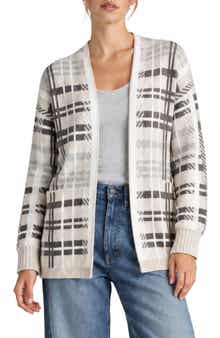 Willow Plaid Open Sweater