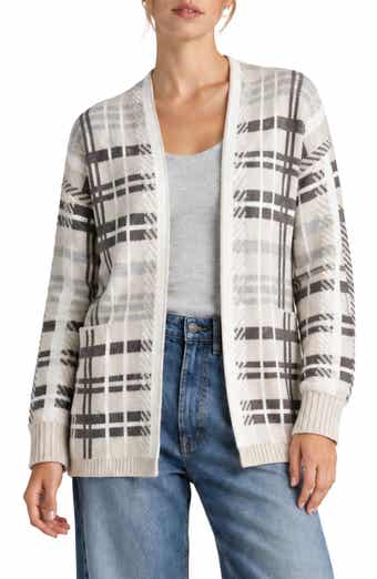 Willow Plaid Open Sweater