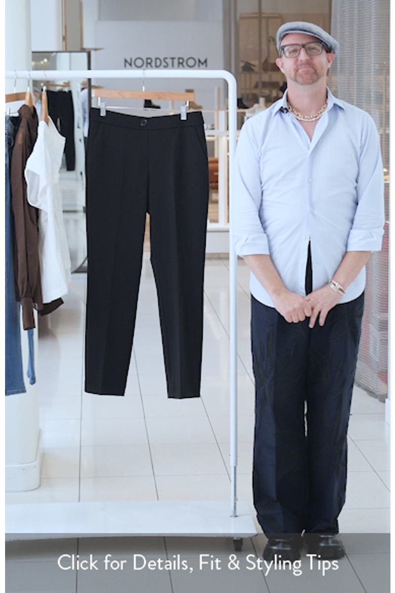 Faux Fly Straight Leg Pants video
