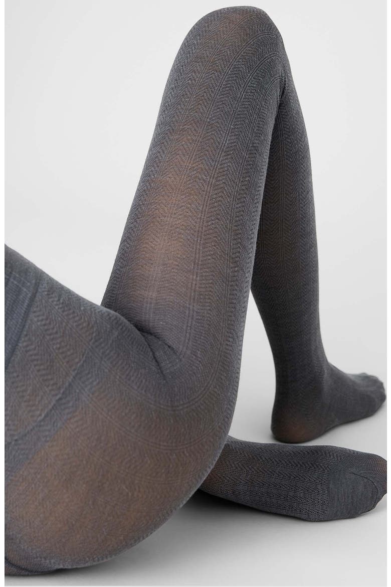 Ylva Organic Wool Blend Tights, Alternate, color, ANTHRACITE