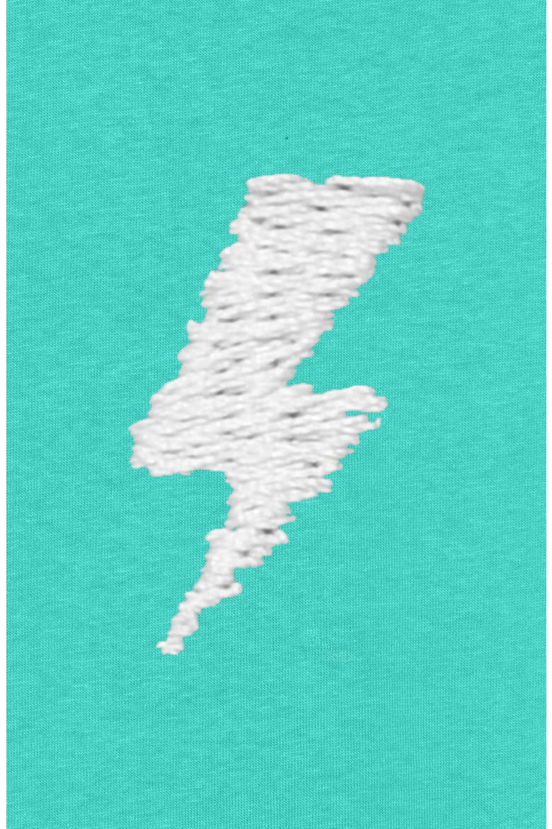 Mens Lil Bolt Midweight Garment Dye Tee, Alternate, color, Sea Green