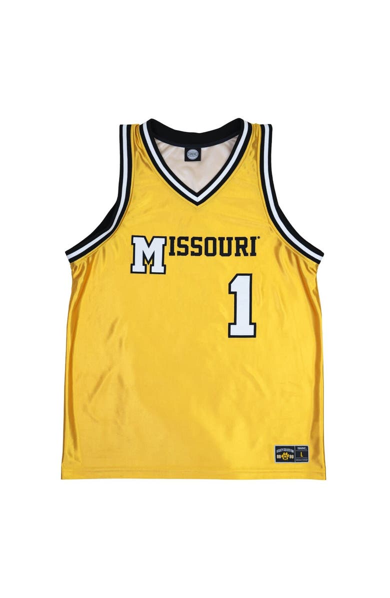 19NINE Men's Gold Missouri Tigers 1988/89 Basketball Legacy Jersey, Alternate, color, 