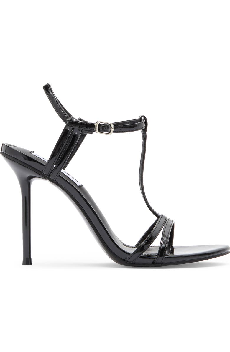 Steve Madden Deeva T-Strap Sandal, Alternate, color, Blk Patent