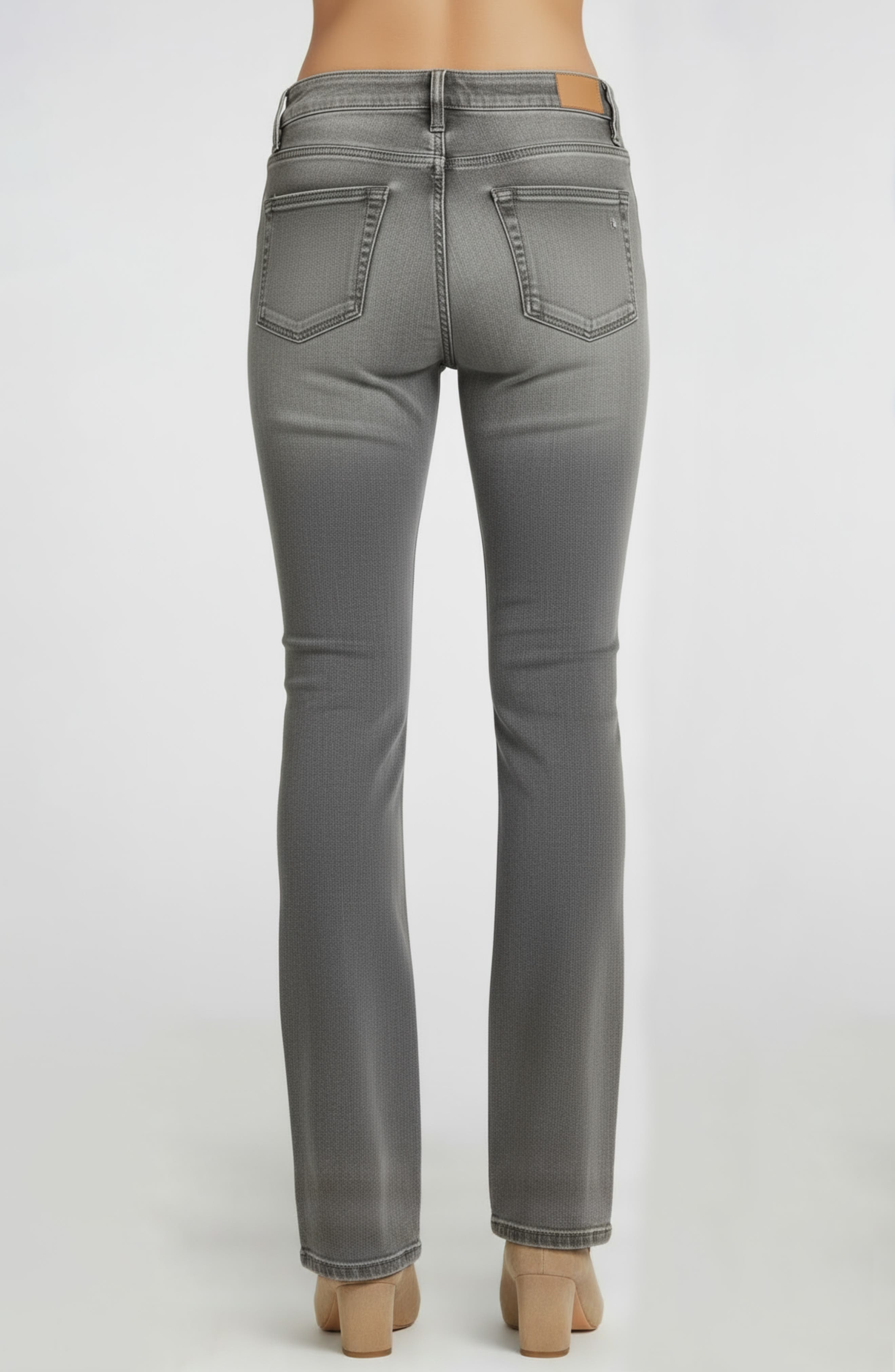 bebe Rhinestone Embellished Straight Leg Jeans | Nordstromrack