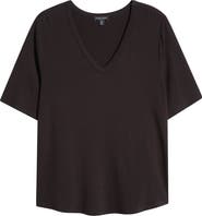 Universal Standard Lily Liquid Jersey V-Neck T-Shirt