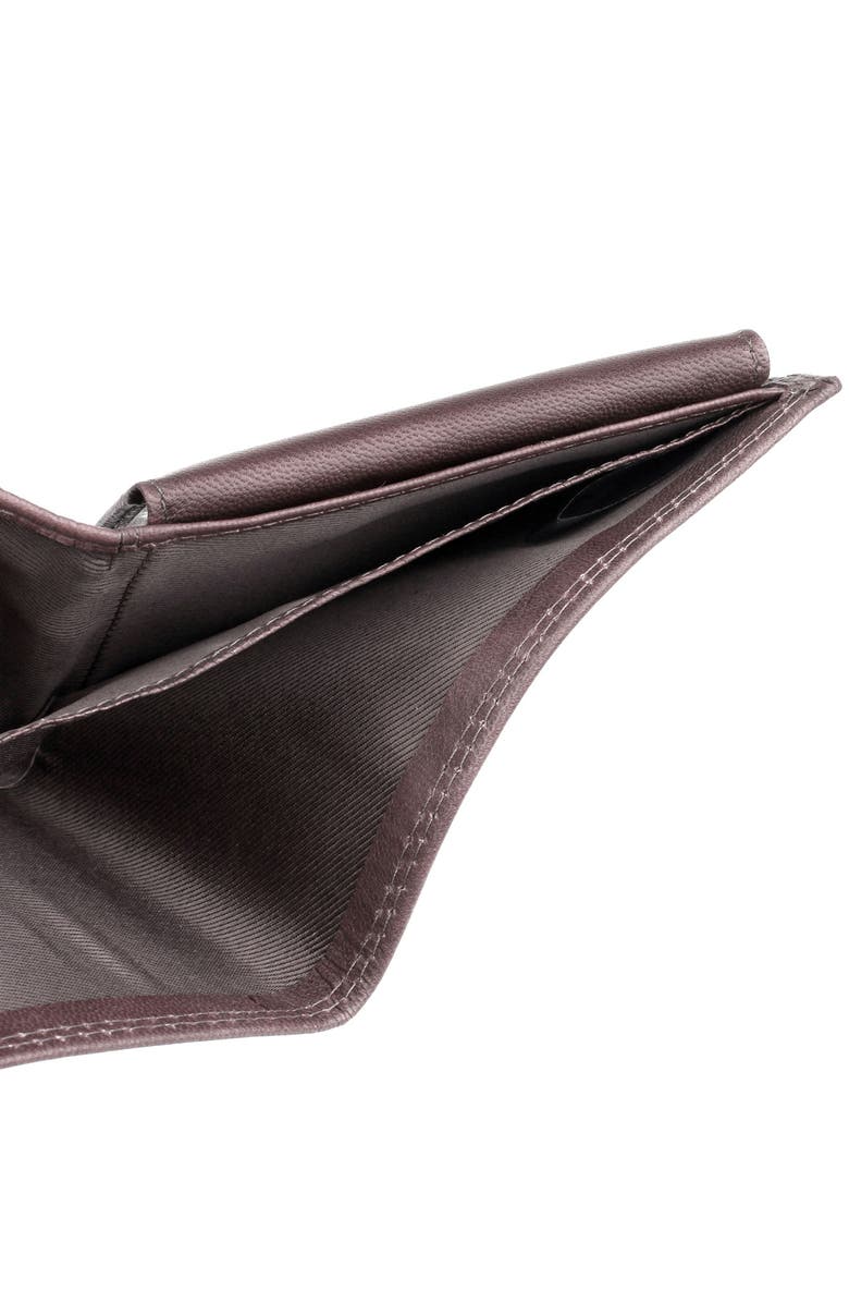 BUXTON Credit Card RFID Leather Billfold Wallet, Alternate, color, Brown