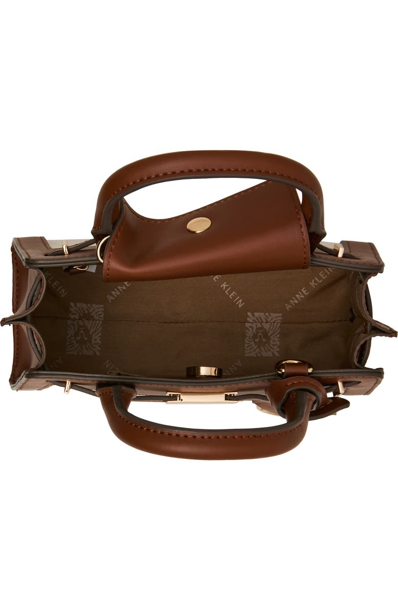 Anne Klein Mini Satchel Bag, Alternate, color, Hazelnut
