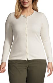 Lands' End Cashmere Cardigan Sweater