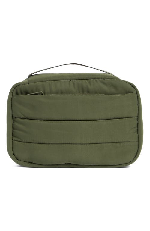 Mytagalongs Puffer Tech Zip Pouch In Green