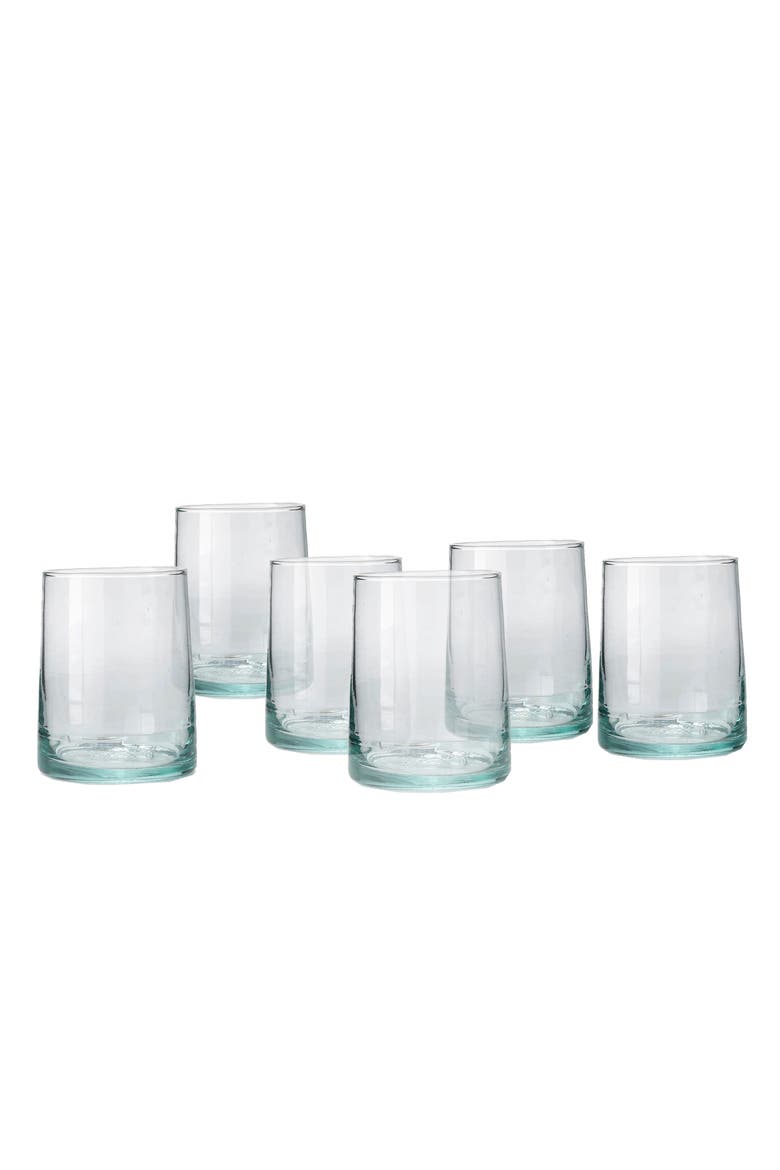 Moroccan Cone Glass Small, Main, color, WHITE