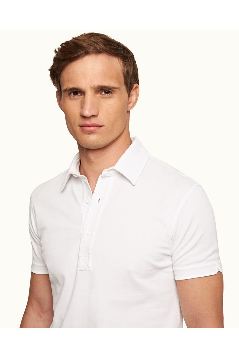 Sebastian Pique Tailored Fit Pique Polo Shirt, Alternate, color, White