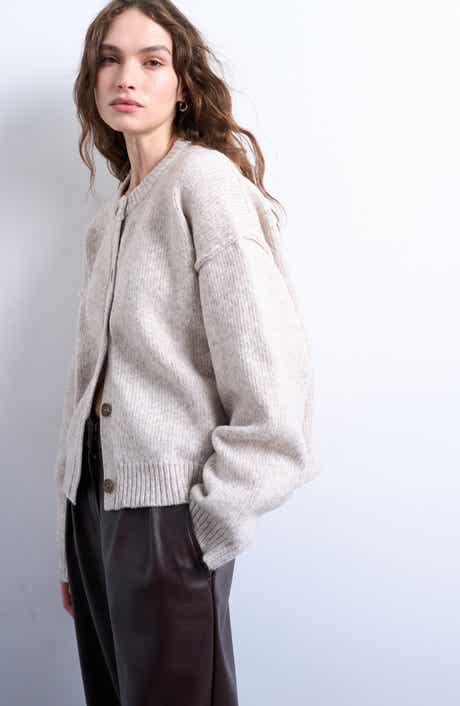 Topshop Exposed Seam Relaxed Fit Cardigan