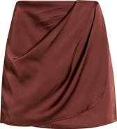 ASTR the Label Catrina Satin Miniskirt