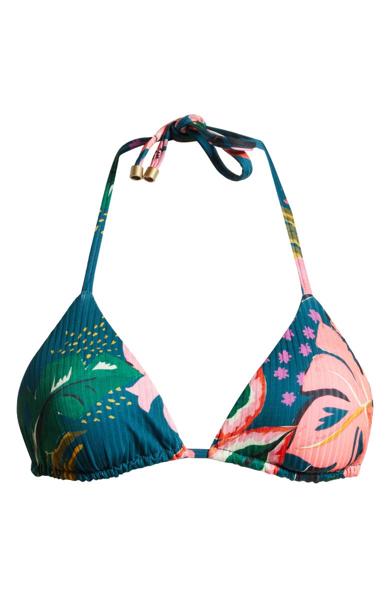 Vitamin A<sup>®</sup> Gia Tropical Floral Print Triangle Bikini Top, Alternate, color,