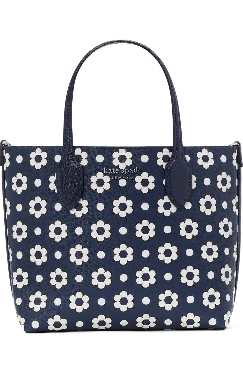 Kate Spade New York bleecker daisy dot crosshatched faux leather tote, Main, color,