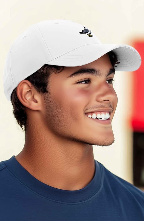 Dalix Seagull Embroidered Everyday Cap In White
