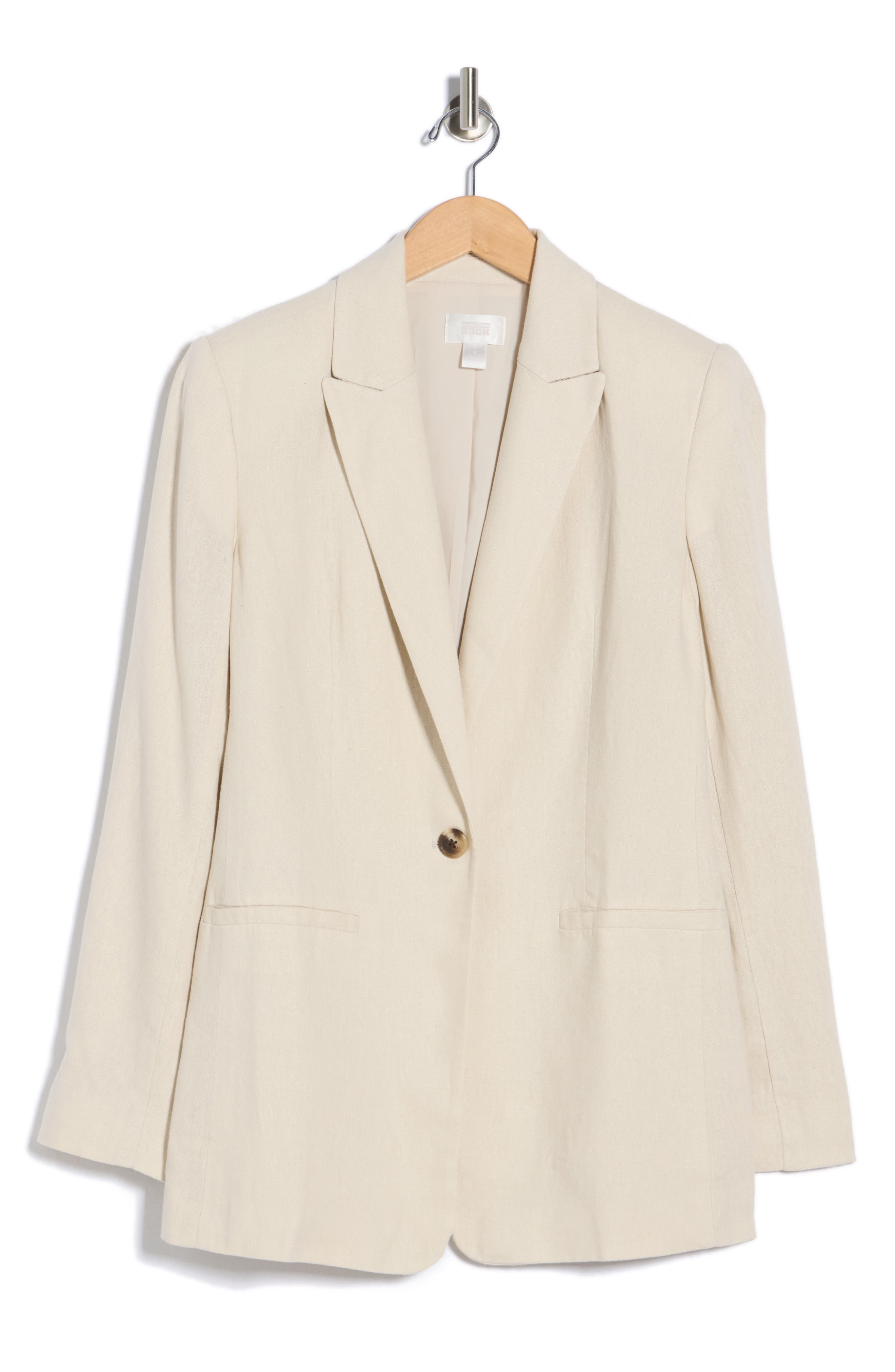 NORDSTROM RACK Classic Fit Linen Blend Blazer