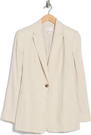NORDSTROM RACK Classic Fit Linen Blend Blazer