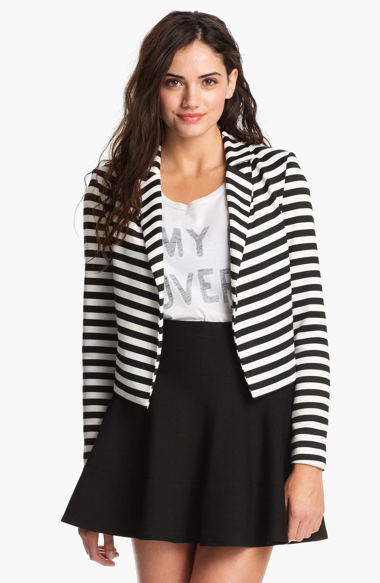 Robbi & Nikki Op-Art Stripe Blazer, Main, color, 