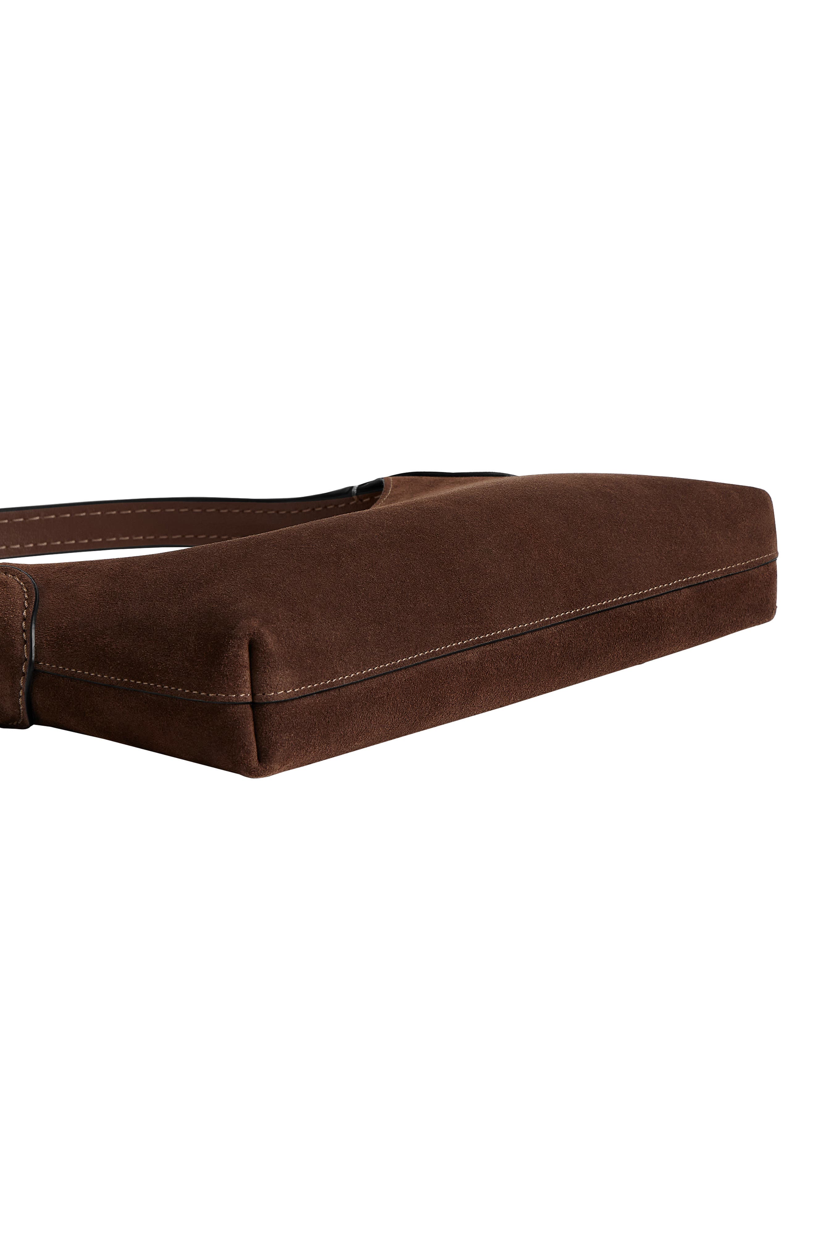 Brooklyn 26 Suede Shoulder Bag, Alternate, color, B4/ DARK CHOCOLATE