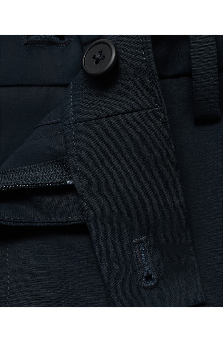 MANGO Cotton Bermuda Shorts, Alternate, color, Navy