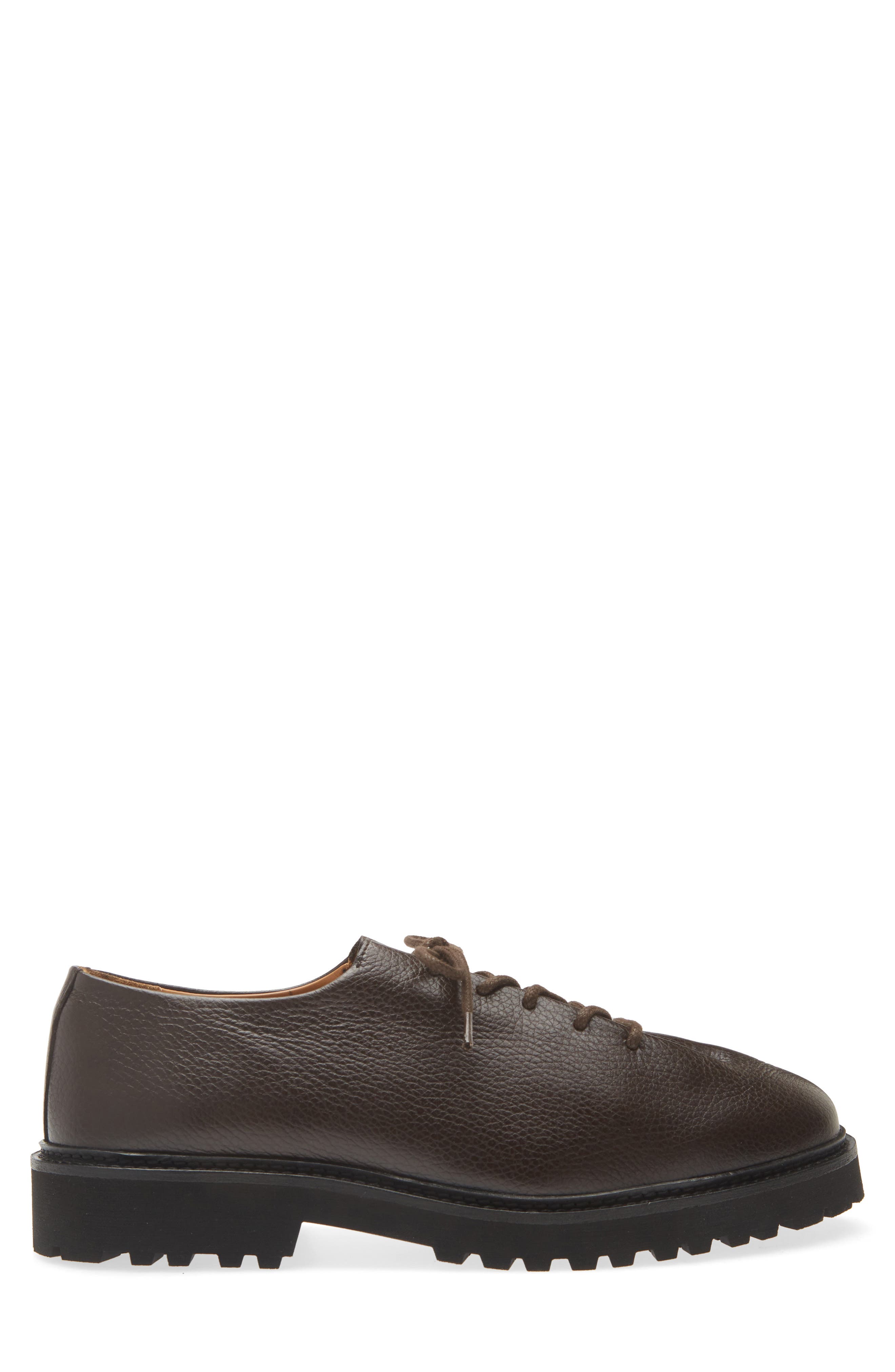 Edouard Lug Sole Wholecut Shoe, Alternate, color, EBANO