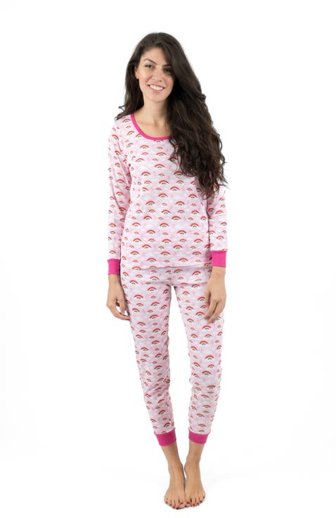 Women's Cotton Matching Family Pajamas, Wild Canvas Prints