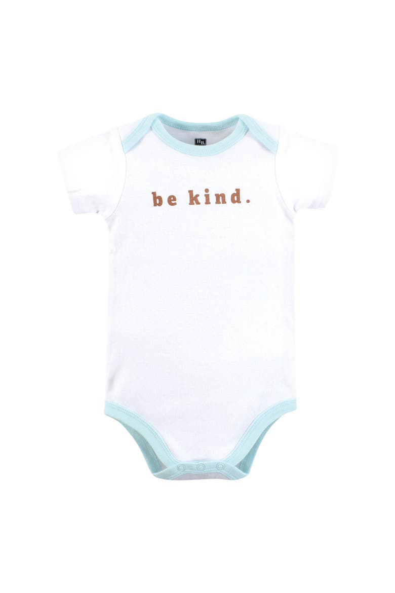Five-Piece Set of Cotton Infant All-in-One Bodysuits, Alternate, color, Neutral Abstract