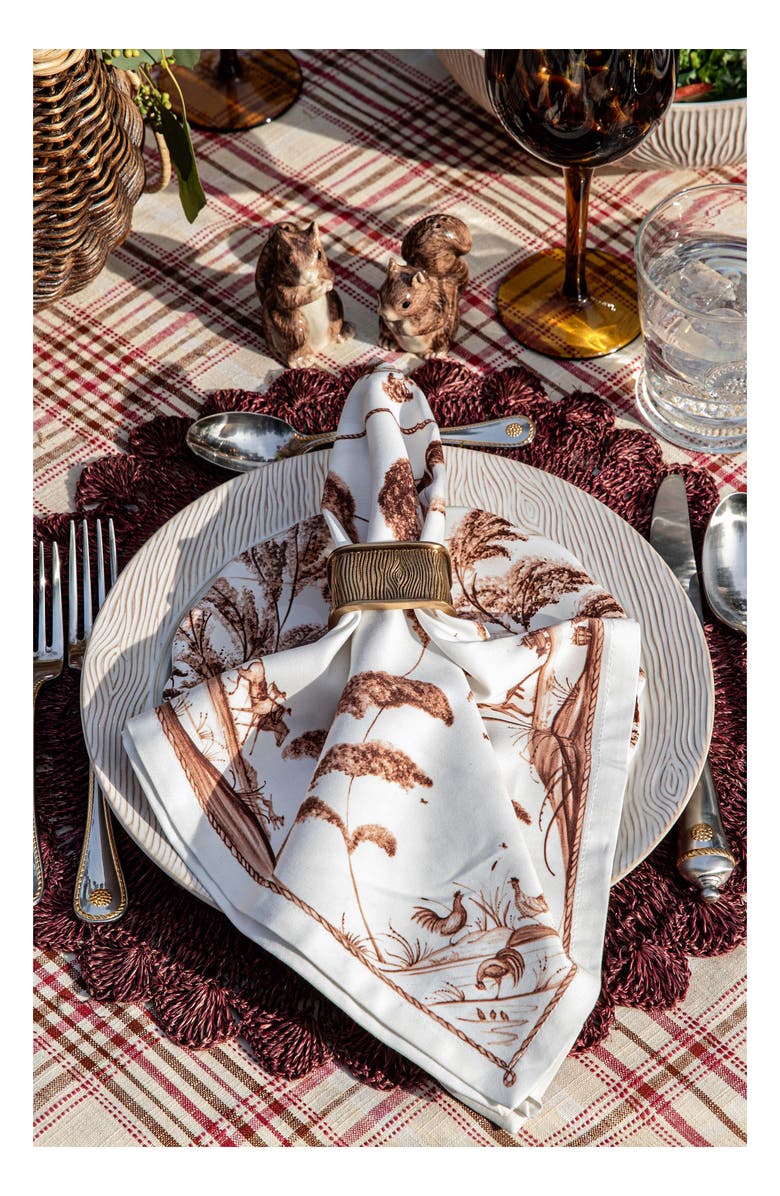 Juliska Set of 4 Country Estate Harvest Napkins, Alternate, color, Sepia