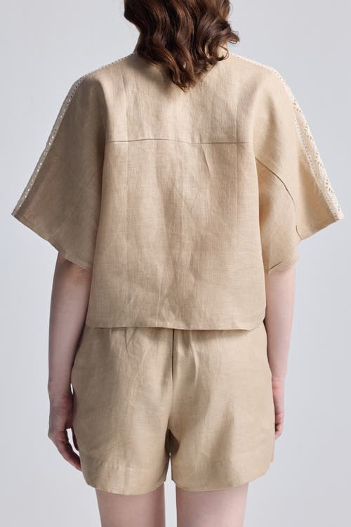 Reistor Drawstring Shorts In Neutral
